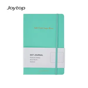 Joytop0107卸売プロモーションノートブックA5ビジネスドットジャーナルPUレザーハードカバーノートブック