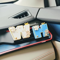 Diffuseur de parfum pour voiture, clip de ventilation unique fait main en alliage moderne, papillon scintillant en cristal, décoration intérieure