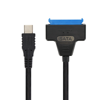 Câble adaptateur USB3.0 Type C vers SATA3 7+15 22 broches 2,5 pouces pour disque dur HDD SSD, cordon d'extension 5 Gbps UASP Serial ATA III