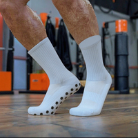 Chaussettes de football en nylon et coton de haute qualité, couleur unie, avec logo personnalisable, tricotées pour l'automne