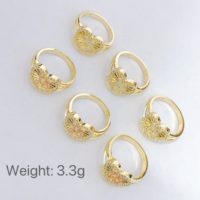 JML Großhandel Hochwertige Damen 14 Karat Gold Laminiert Nummer 15 Ring Roségold Herzring aus Messing von Joyera De Oro
