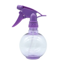 Bouteille de pulvérisation en plastique violet de 300ml, en forme de boule vide, vente en gros, écologique