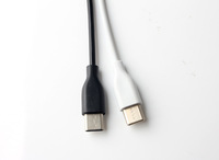 Kabel Pengisi Daya USB 2.0 Tipe C Ramah Lingkungan 20cm, Kabel TPE Tahan Lama untuk Kipas Kecil, Power Bank, Smartphone Android, Perangkat Mini