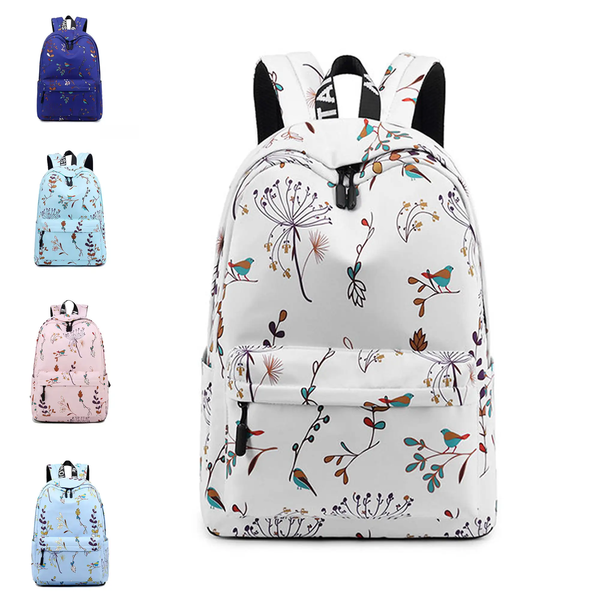Colorful Lower Sublimation Custom Logo Oxford Girls Boys Bookbags Children Mochilas School Bags Backpacks for Kids