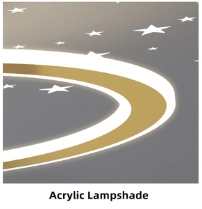 Plafonnier Led au design moderne et romantique, <span class=keywords><strong>luminaire</strong></span> décoratif d'intérieur, idéal pour un salon, une chambre d'enfant ou une chambre à coucher - Product Image 4