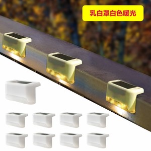 Lampes solaires LED pour marches, couleur noire, changeantes, étanches, à fixer au mur, décoration de jardin extérieur, IP65, lot de 10 pièces - Product Image 4