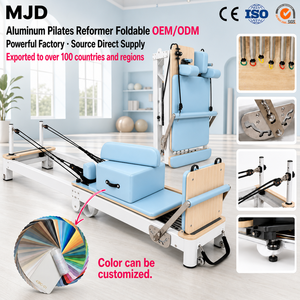 Alat Pilates Reformer Lipat Aluminium Portabel untuk Latihan Inti di Rumah, Studio Pilates, dan Olahraga CE/SGS - Product Image 1