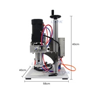 Machine de bouchage semi-automatique de bureau LT-XLSGJ6100 pour flacons à pulvérisateur à déclenchement rotatif, pompe à gouttes, couvercle à vis en plastique