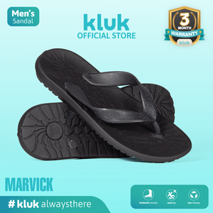 Sandales anatomiques noires SMID Marvick Bold pour hommes avec soutien de la voûte plantaire, pantoufles d'extérieur d'été GripLite+ et sangle en caoutchouc premium - Product Image 1