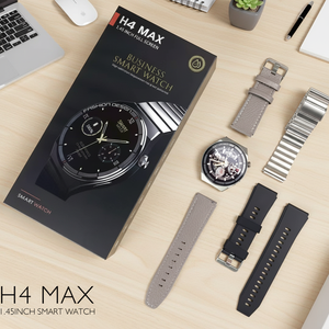 NUEVO Reloj Inteligente H4 Pro MAX con NFC, Pago Electrónico, Resistente al Agua IP67, Carga Magnética, 3 Correas, Unisex, Estilo Ejecutivo - Product Image 1