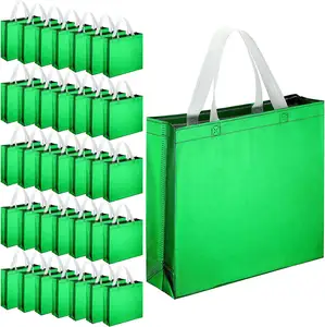 Tote Bag regalo riutilizzabile di colore verde borsa per la spesa con manici per la festa di compleanno della damigella d'onore matrimonio