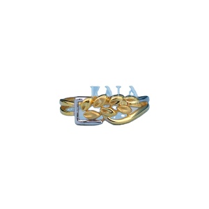 Anillo de oro amarillo religioso de oro sólido de 18 quilates ligero y elegante clásico para bodas, fiestas, aniversarios, compromisos, regalo de boda - Product Image 1