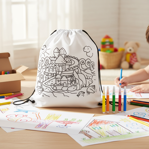 Sac à jouets dessin non tissé - Product Image 3