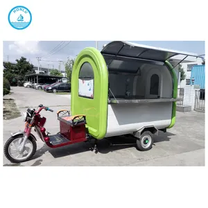 China Mobile Motorized Motorcycle Fast Food Cart Coffee Mobile Truck Moto Fast Food Stand