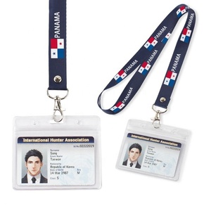 Cordón Personalizable Ecológico y Duradero para Elecciones Presidenciales Nacionales, Cordón de Poliéster Impreso en Offset con Porta Tarjetas - Product Image 4