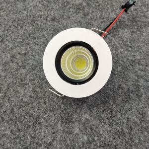 Downlight LED <span class=keywords><strong>luz</strong></span> <span class=keywords><strong>de</strong></span> techo <span class=keywords><strong>de</strong></span> la habitación pasillo Hotel europeo COB Toro <span class=keywords><strong>luz</strong></span> Ojo Blanco 3W5 agujero único foco - Product Image 2