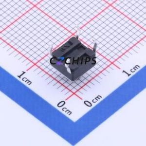 TS666CJ 250gf BXG Tactile Switch Through hole-4P,6x6mm Switch Single Pole Single Throw Round Button 2.5N Through Hole - Product Image 2