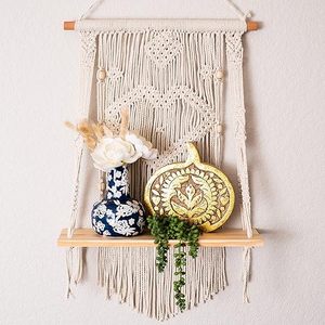 Colgador de Pared y Soporte para Plantas de Algodón Tejido a Mano, Estilo <span class=keywords><strong>Bohemio</strong></span> y Ecológico, para Decoración del Hogar - Product Image 5
