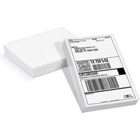 4x6 étiquettes d'expédition directe thermique 4 ''x 6'' étiquettes à pli en éventail pour imprimante d'étiquettes d'expédition portable PM-241-BT/ D520-BT/ PM-246S