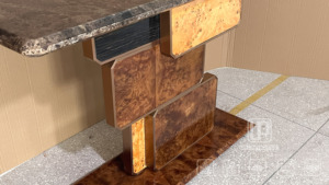 Luxury Marble <b>Console</b> <b>Table</b> Shaped Structure Entryway <b>Table</b> Italian Style Entrance Side Decor <b>Table</b> Set 068 Luxury Marble Consol - Product Image 6