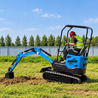 Mini-excavatrice compacte sur chenilles de haute qualité, fabrication chinoise, vente en gros, 2,5 tonnes, moteur puissant, forte puissance de creusement