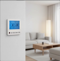 Termostato LCD de Pantalla Grande, Reloj Programable de Siete Días, Pantalla de Memoria de Energía, Protección de Baja Temperatura, Unidad de Control HVAC