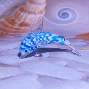 Cristal de Murano soplado a mano, cristal de delfín, animales marinos, tiburón ballena, decoración de juguete - Product Image 3