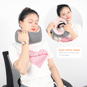 หมอนรองคอรูปตัวยูแบบเมมโมรี่โฟมพิมพ์โลโก้ได้ สำหรับเดินทาง ใช้ได้กับรถยนต์และเครื่องบิน ปลอกถอดซักได้ - Product Image 2