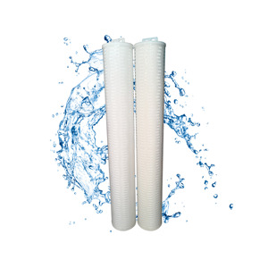 Cartucho de Filtro de PP Plegado de Alto Flujo de 40 Pulgadas, Elemento de Filtración de Agua Industrial - Product Image 1
