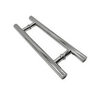 Poignée de porte en verre double face de type H poignée de salle de douche poignée en acier inoxydable de bonne qualité