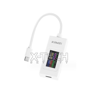 Probador Tipo-C KWS-066C, Probador de Corriente y Voltaje USB con Pantalla a Color, Probador Bidireccional