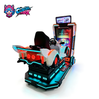 Simulateur de course VR, machine d'arcade de course automobile en réalité virtuelle à monnayeur
