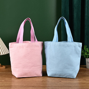 Sac fourre-tout en toile de couleur unie Shixuan, logo personnalisé, sac de shopping en coton épaissi, emballage général - Product Image 2