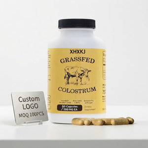 Capsules de colostrum de bœuf nourri à l'herbe <span class=keywords><strong>3000</strong></span> <span class=keywords><strong>mg</strong></span>, livraison rapide, santé intestinale, étiquette personnalisée OEM, usine, supplément de colostrum avec logo privé, certifié GMP - Product Image 1