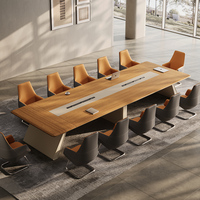 Nouvelle table de conférence modulaire en MDF de grande taille, modèle Musen 613, style simple et moderne, avec chaises, tiroirs de rangement, mobilier de bureau