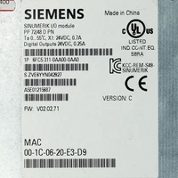 SIEMENS UTILISÉ SINUMERIK E/S MODULE CNC MACHINE PP72/48 6FC5311-0AA00-0AA0