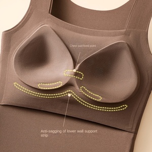 Chaleco agradable a la piel de alta calidad al por mayor, ropa interior térmica elegante y cálida AB de doble cara, <span class=keywords><strong>camiseta</strong></span> sin mangas ideal para <span class=keywords><strong>mujer</strong></span> - Product Image 3