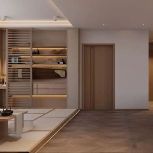 Juego de Muebles de Madera Personalizables para Sala de Estar, Mueble para TV y Mueble de Almacenamiento para Uso en el Hogar y en Villas - Product Image 4