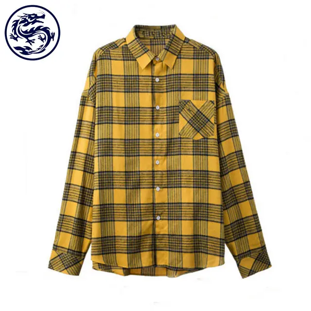 BSCI-camisa de franela a cuadros acolchada para hombre, camisa informal de fondo redondo, personalizada, de fábrica Sedex