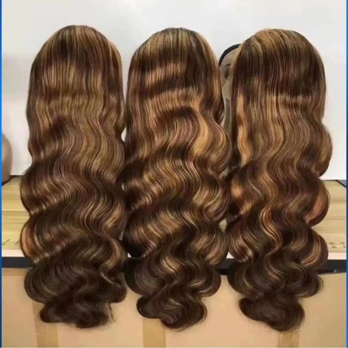 Cheap Price Transparent P4/27 Lace Front Wig,Ombre Brown 13*4 Lace Front 4/27 Wigs,Honey Blond Highlight 4/27 Human Hair Wig