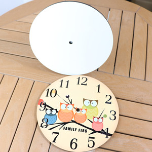 Tùy chỉnh điện thời trang đồng hồ treo tường với thăng hoa thiết kế trên bảng cứng Trống Tùy Chỉnh cho phòng khách - Product Image 3