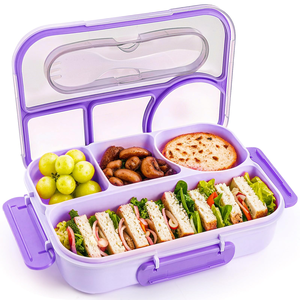 Wholesale Custom Logo Kids Reusable Bento <b>Lunch</b> <b>Box</b> OEM ODM Portable School <b>Lunch</b> Container with Private Label Packaging - Product Image 1