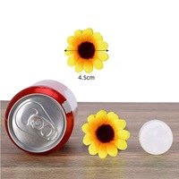 Têtes de tournesols artificielles DIY de 45 cm, faits à la main en soie, fausses fleurs de Helianthus pour décoration de mariage et de maison, vente en gros