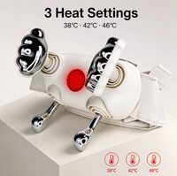 Masseur sans fil rechargeable pour le cou et les épaules, massage par pétrissage 4D simulant une main humaine, thérapie chauffante réglable, utilisation à domicile, au bureau ou en voiture