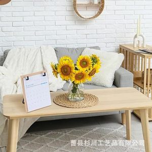 Sugikawa Wooden Desk <b>Calendar</b> Stand Table <b>Calendar</b> With Iron Support Office Desktop Decorative <b>Calendar</b> Ornament - Product Image 4
