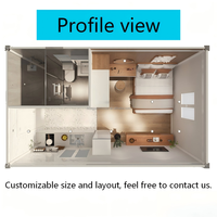 Casa Contenedor Prefabricada MHY de 20 pies/40 pies con Techo a Dos Aguas y Porche Frontal, Cabaña Modular para Playa, Resort Tropical o Alojamiento, Superventas