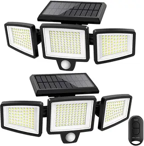 Solar Lights Outdoor 3 Adjustable HeAmeriTop 74/100/122/138 LED 800LM Wireless LED Solar Motion Sensor Lights Outdoor