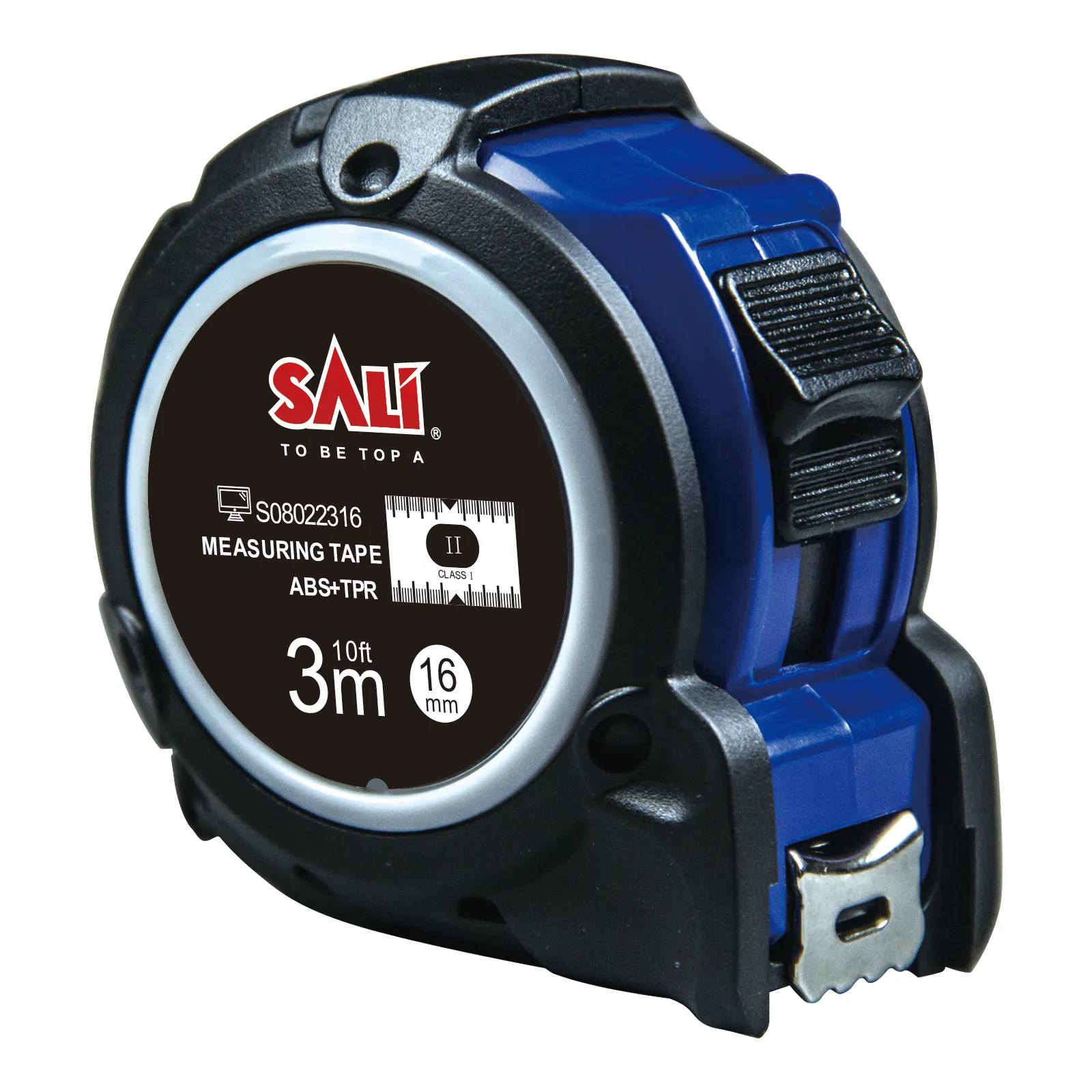 SALI 3m * 16mm Alta Precisão Fita Aço 65MN Mola Cm/polegada ABS + TPR Fita Métrica