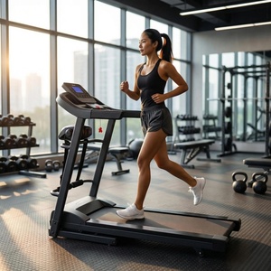 Tapis roulant électrique super silencieux OEM avec inclinaison manuelle, écran LED, pliable, antidérapant, large bande de course sans fil pour l'exercice à domicile - Product Image 1