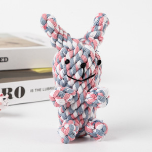 Hot selling pet toys dog biting <b>ropes</b> knot woven animal shapes grinding teeth toys for dogs - Product Image 2